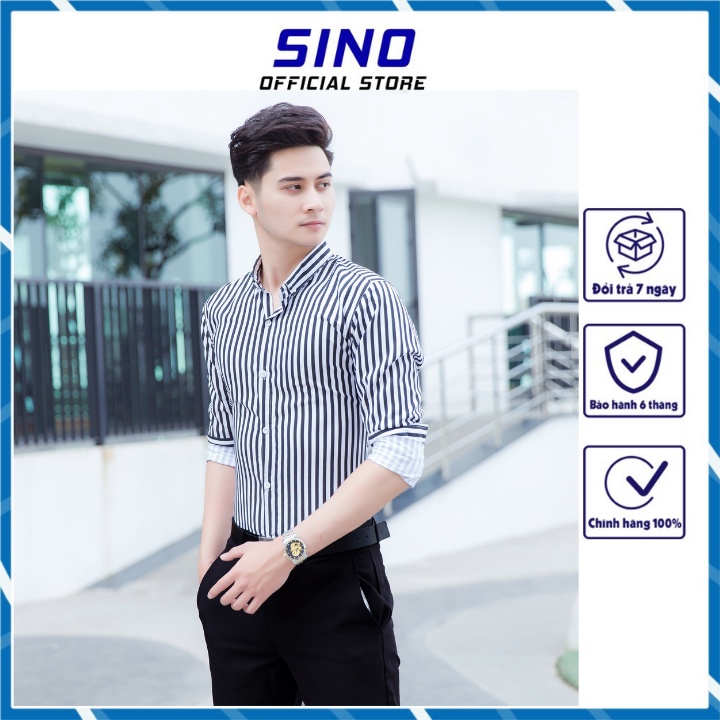 Xả 49K Áo sơ mi nam hàn quốc trẻ trung trơn cao cấp giá rẻ không nhăn không xù thấm hút mồ hôi SINO AD08