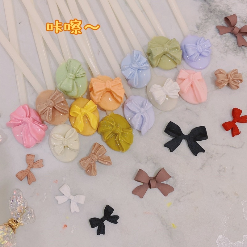 Khuôn nơ làm charm nails resin UV