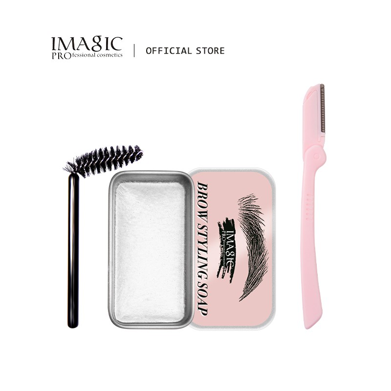 Bộ xà phòng kẻ mày IMAGIC EY-342-XMD 3D kèm dao tỉa lông mày 41g | BigBuy360 - bigbuy360.vn