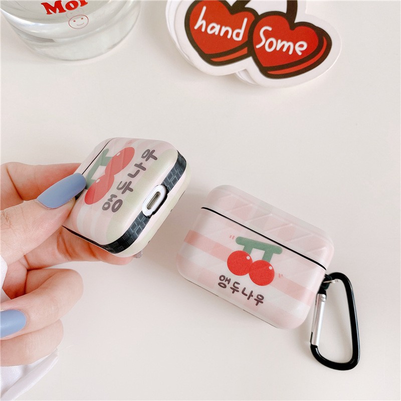 Case Airpods Cherry Đỏ cho AirPods 1/2/Pro - airpod case