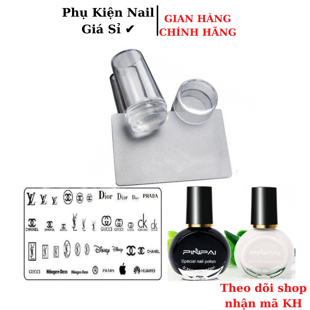 Khuôn in Nail . con dấu in , mực in móng