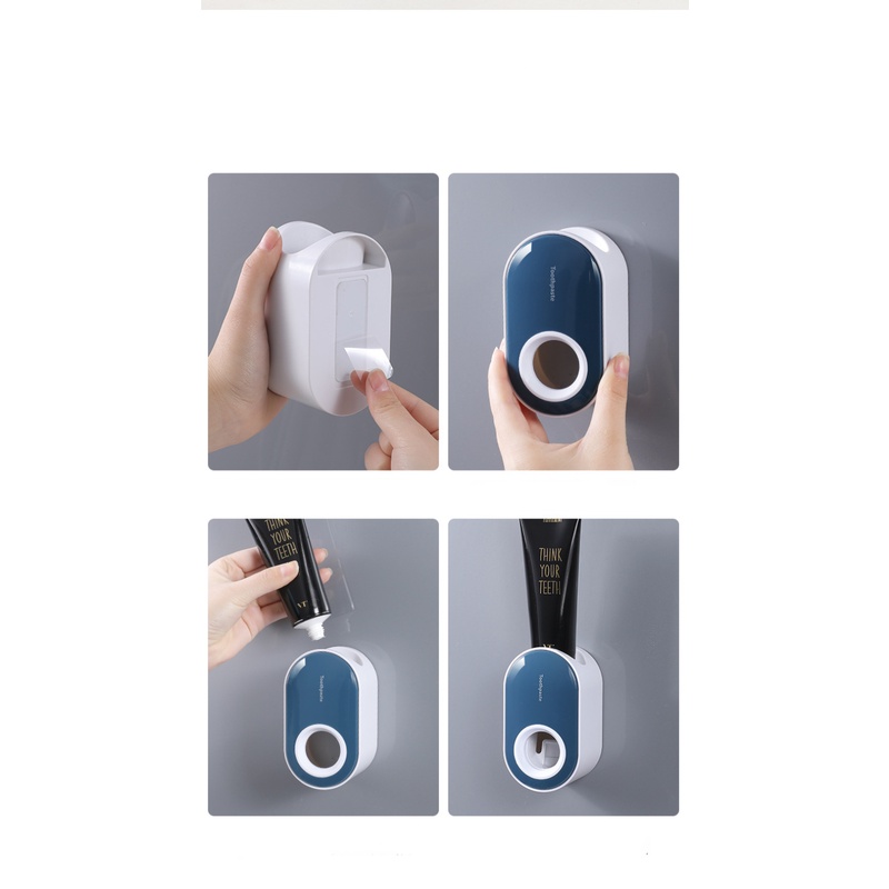 Dụng Cụ Nặn Kem Đánh Răng Tự Động Gắn Tường Không Cần Khoan