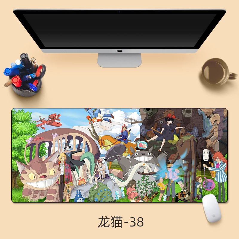 Tấm Lót Chuột Và Bàn Phím Máy Tính Cỡ Lớn 700x300 In Hình Totoro Dễ Thương