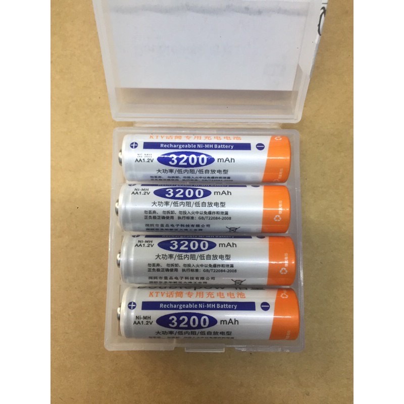 Bộ sạc , Pin sạc aa 3200mAh dung lượng cao