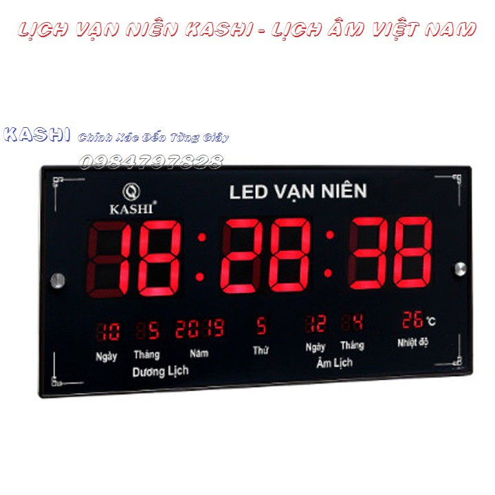 Đồng hồ LED vạn niên cao cấp chính hãng Kashi Việt Nam