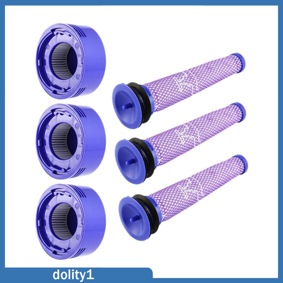 Set 6 Bộ Lọc Thay Thế Cho Máy Hút Bụi Dyson V8 + V8 V7 Absolute