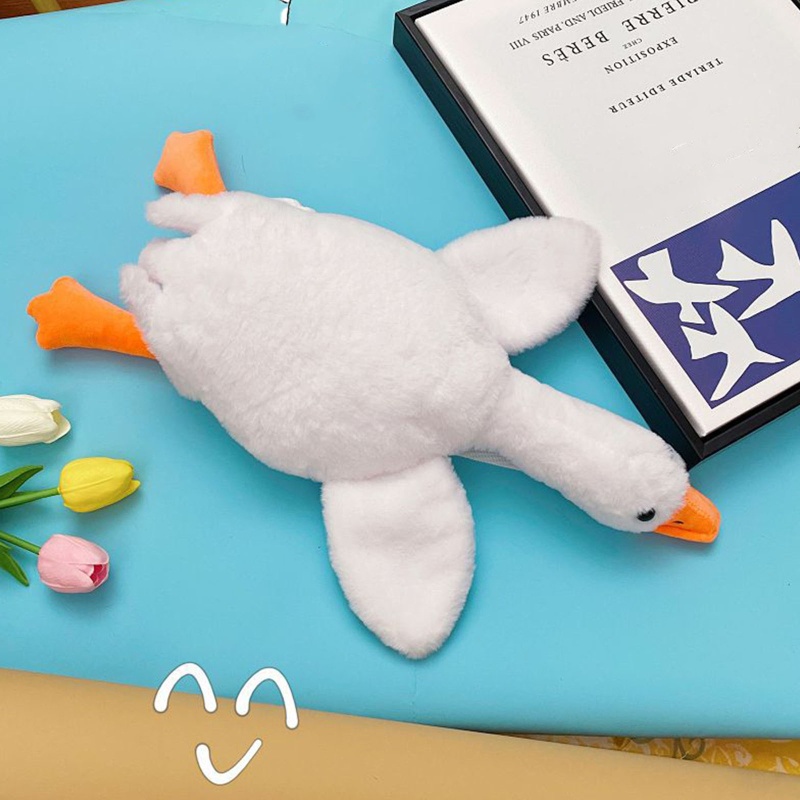 Túi Đeo Chéo Lông Ngỗng Lớn Màu Trắng Bất Ngờ Sáng Tạo Cho Bé