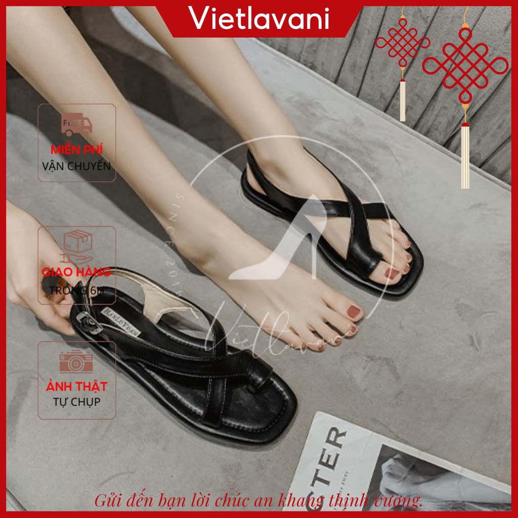 Giày sandal đế thấp quai chéo xỏ ngón mã S40 trẻ trung, dễ phối đồ