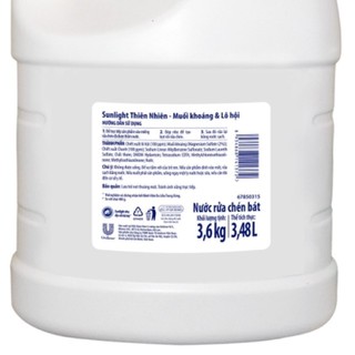 Nước rửa chén Sunlight thiên nhiên 3.8L