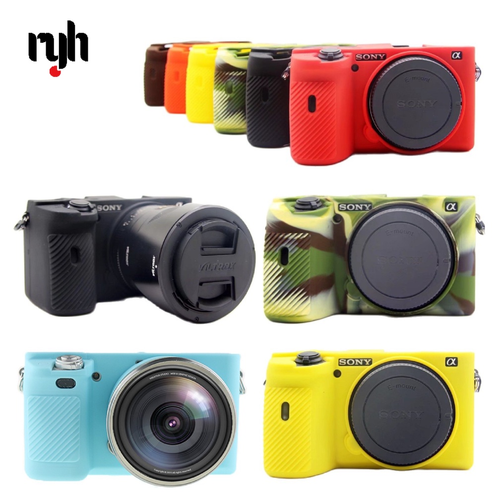 Vỏ Silicone Bảo Vệ Máy Ảnh Sony Alpha A6000 A6100 A6300 A6400 A6500 A6600 A5100 A5000