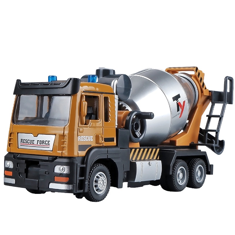Mô Hình Xe Cần Cẩu Có Đèn Và Âm Thanh Bằng Hợp Kim Tỉ Lệ 1: 50 Dành Cho Bé Trai