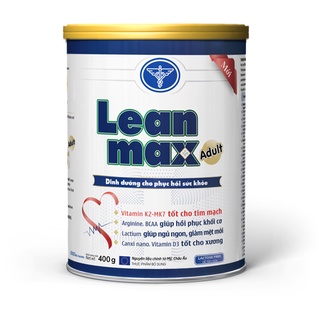 sữa Leanmax Adult 400g - cho người ốm, trước và sau phẫu thuật