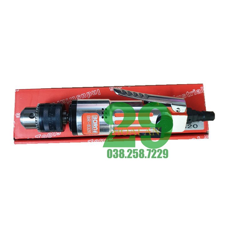 Máy khoan hơi dạng vít mâm kẹp 10mm Tặng găng tay bảo hộ