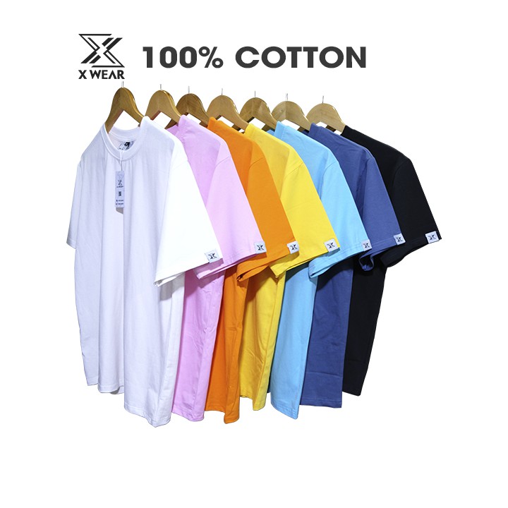 Áo thun unisex X WEAR tay lỡ chất liệu cotton thiết kế tee basic TBSA01