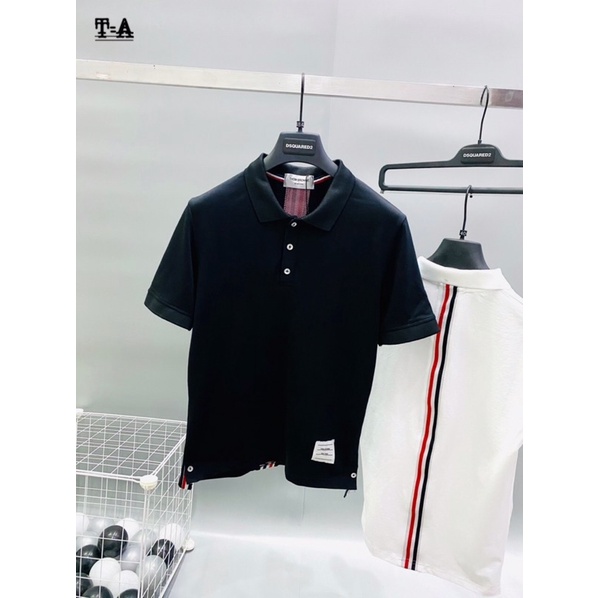 Áo Polo nam Thome Kẻ Sọc Cao Cấp - Áo Nam Thom Browne Cao Cấp