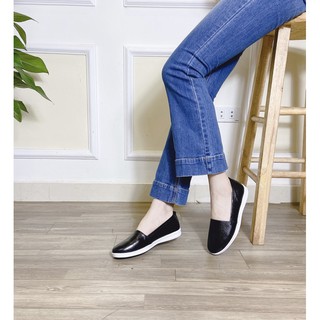 Giày slip on nữ da thật - 1081