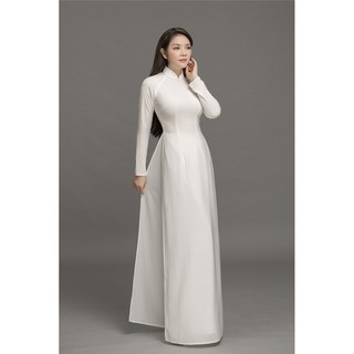 ÁO DÀI TRẮNG HỌC SINH CÓ KÈM QUẤN, VÀI LỤA MÁT ,CO DÃN TỐT, CHUẨN PHOM | AODAINGUYENLAM