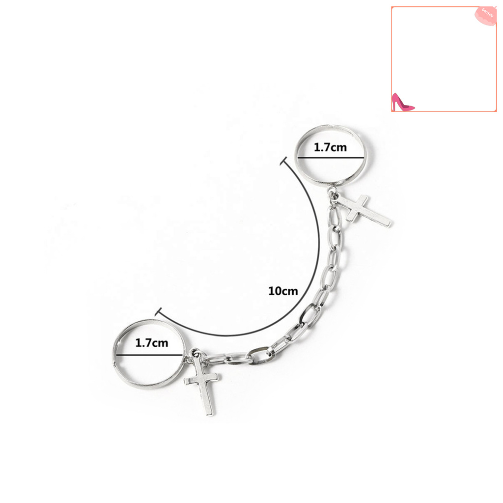 Unisex Fashion Adjustable Conjoined Slave Chain Joint Knuckle Ring Jewelry Gift