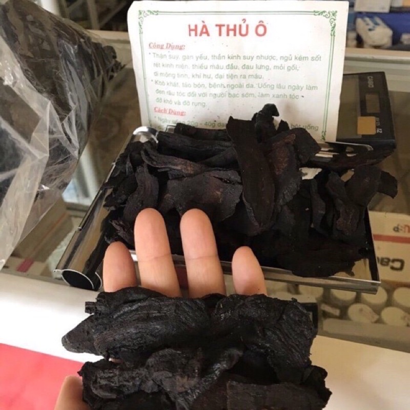 Củ hà thủ ô đỏ thái lát 1 kg chưa sơ chế hàng đẹp