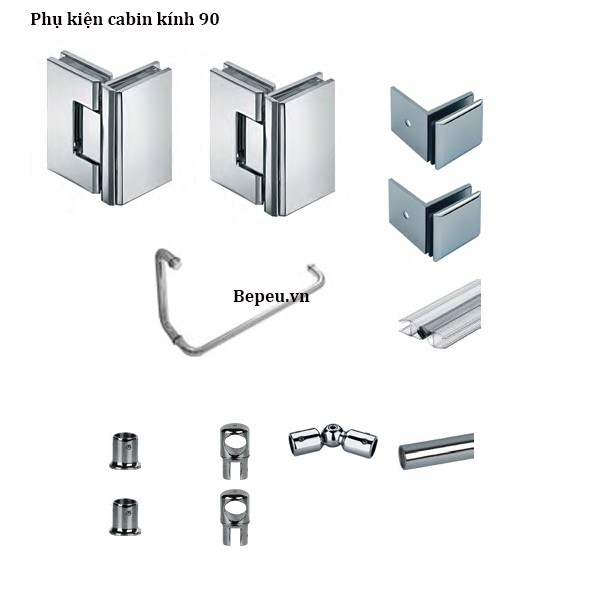 Bản lề VVP inox bóng cabin phòng tắm kính