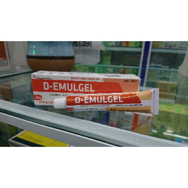 D- EMULGEL bong gân, căng cơ, vết bầm tím, đau khớp