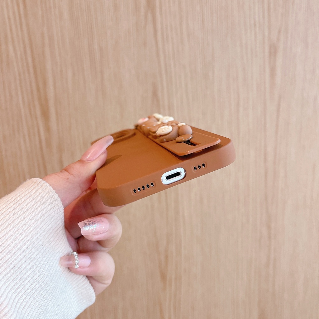 Ốp Điện Thoại tpu Mềm Hình Thỏ / Bánh Quy / Gấu 3d Cho iphone 15promax 15 14pro max 14 13 pro max 7 8 plus xr x / xs xs max 11 12 pro max