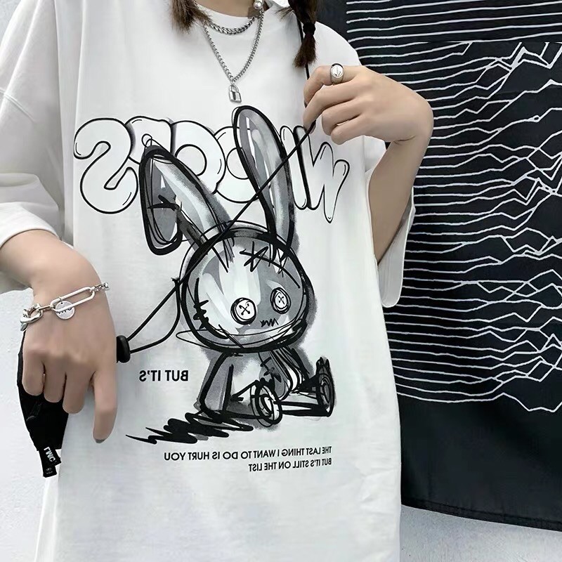 Áo thun tay lỡ WIND phông unisex form rộng Thỏ Tai Dài oversize nam nữ ulzzang | BigBuy360 - bigbuy360.vn