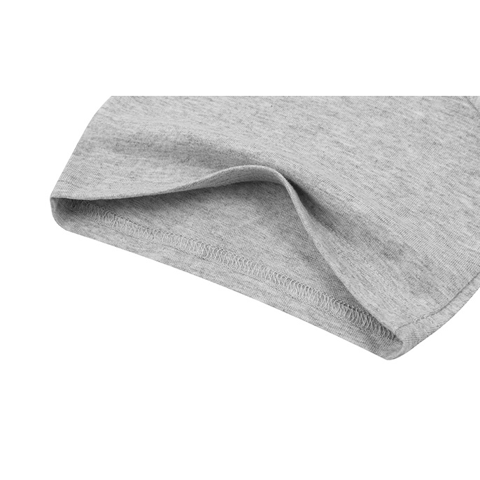 Áo phông Nelly cộc tay trơn màu xám nhạt