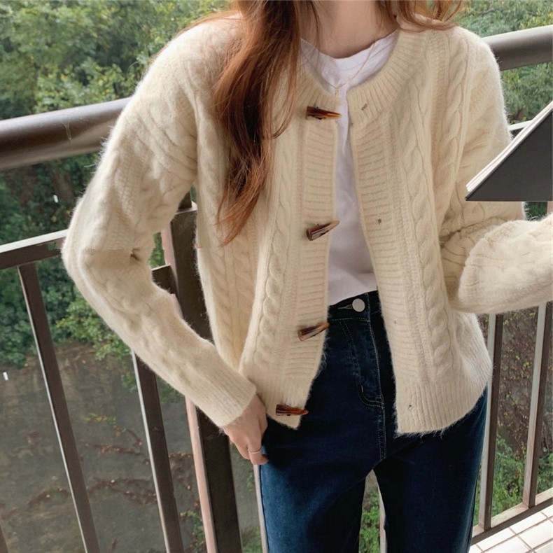 Áo len dệt kim mới phong cách hàn quốc áo khoác Cardigan nhẹ nhàng