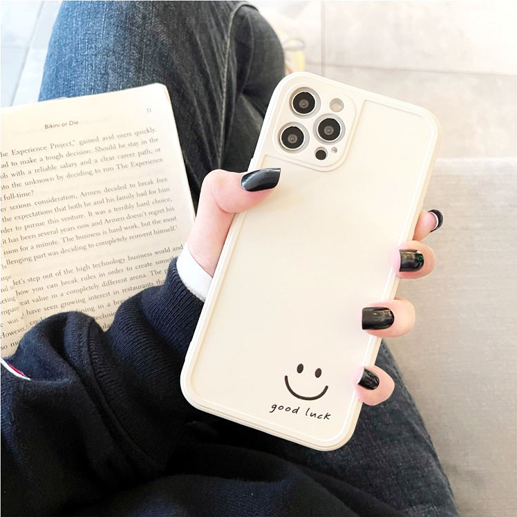 Ốp lưng iphone Lucky Face cạnh vuông 6/6plus/6s/6splus/7/7plus/8/8plus/x/xr/xs/11/12/13/pro/max/plus/promax | BigBuy360 - bigbuy360.vn