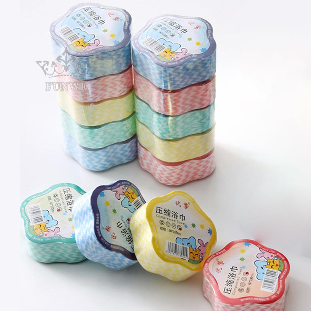 Khăn Tắm Nén Dày Dặn Dùng Một Lần Tiện Dụng Khi Đi Du Lịch