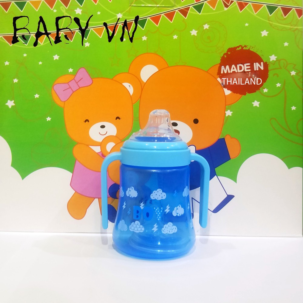 Bình nước Thái Lan núm mỏ vịt cho bé 250ml