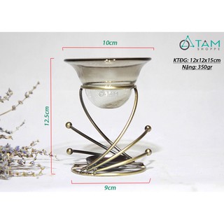 Đèn đốt tinh dầu khung sắt Xoắn TAN