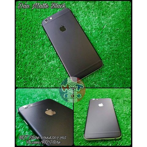 Miếng dán full body đen nhám matte cho Iphone 7 Plus / 7 / 6S Plus / 6 Plus / 6S / 6