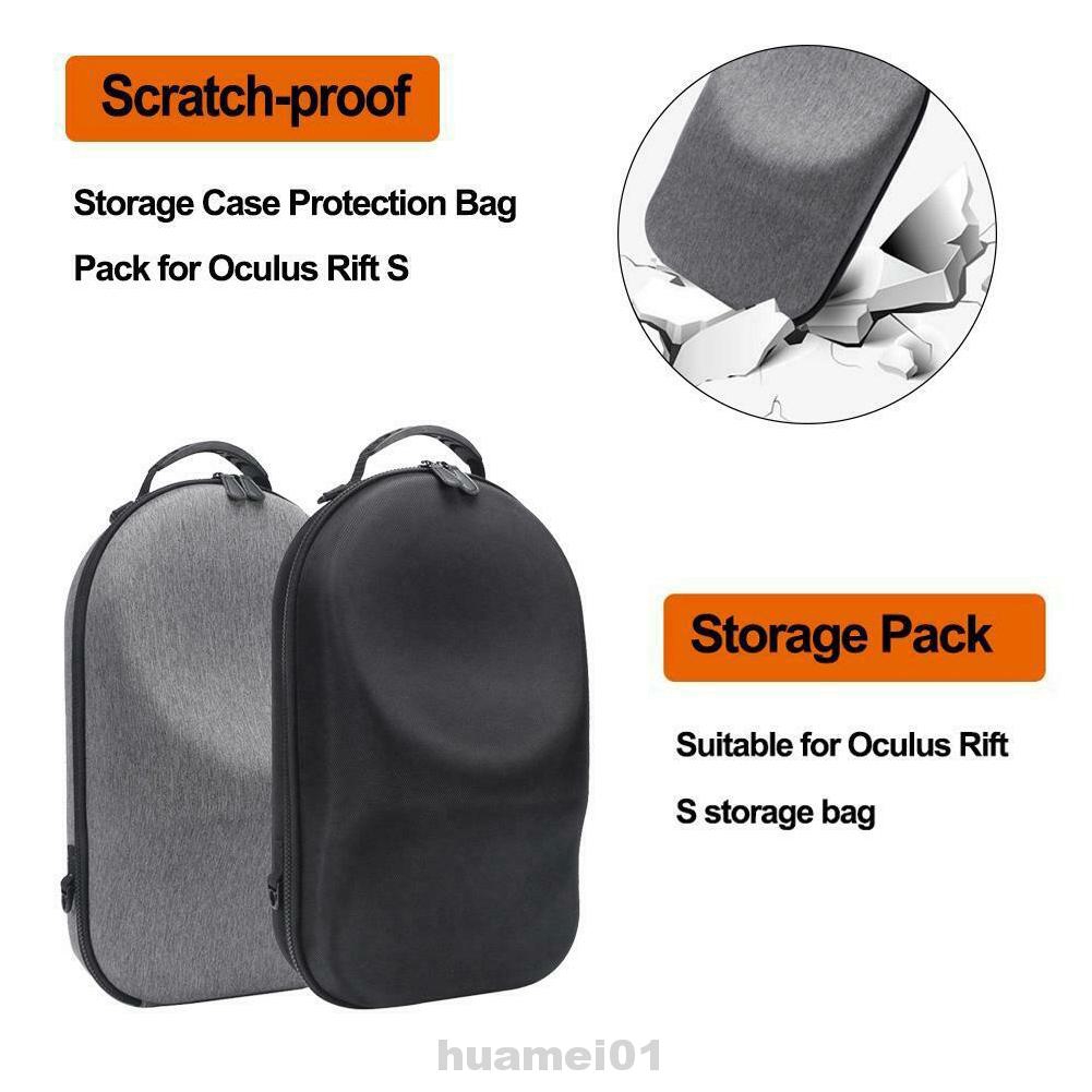 Carry Case Solid Shockproof Large Capacity Portable Wear Resistant Zipper Closure VR Storage For Oculus Rift S