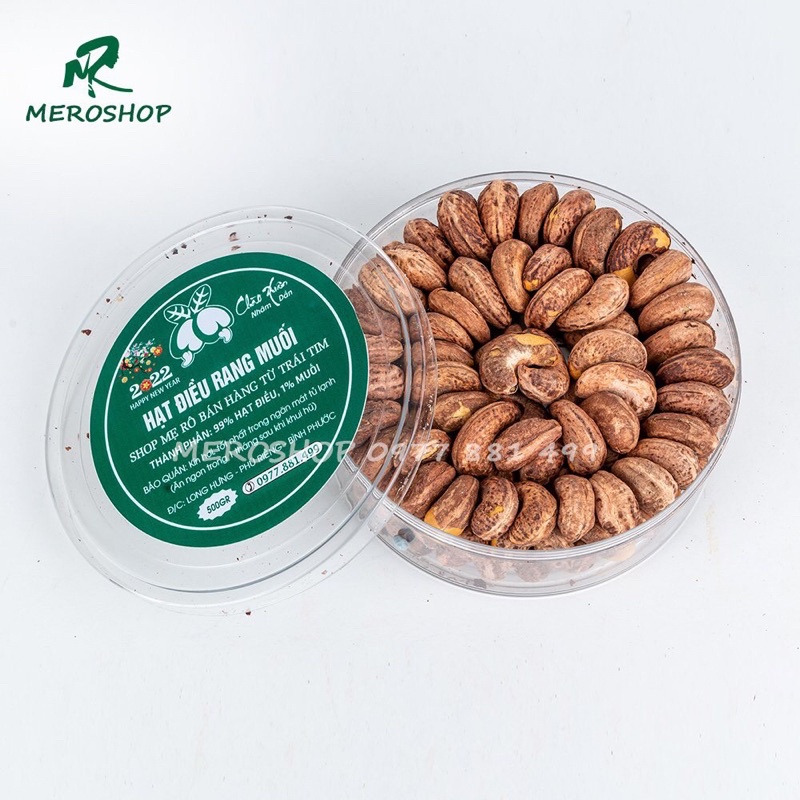 500GRAM HẠT ĐIỀU RANG MUỐI NGUYÊN LỤA BÌNH PHƯỚC