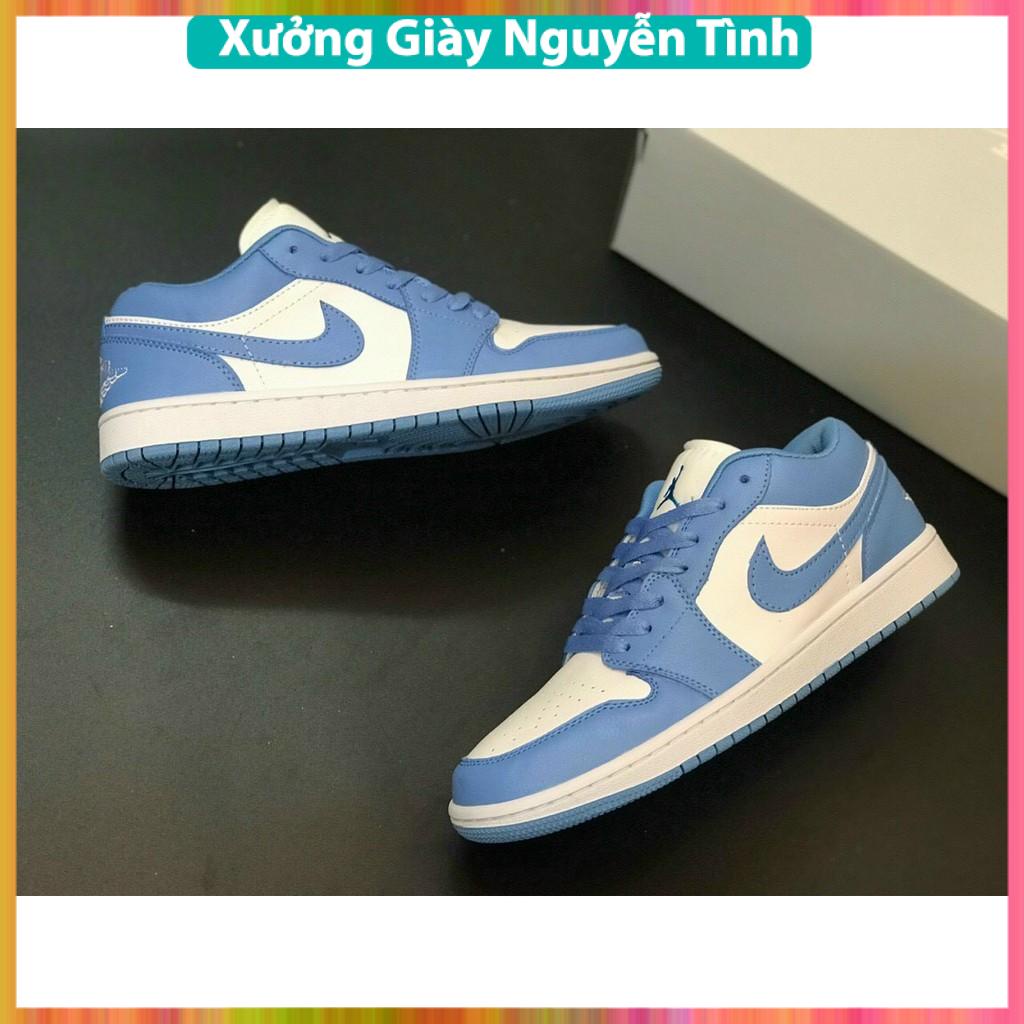 Giày thể thao JD 1 thấp cổ đen trắng xám xanh ngọc, Giày sneaker air Jodan 1 low panda Jordan paris cổ thấp nam nữ
