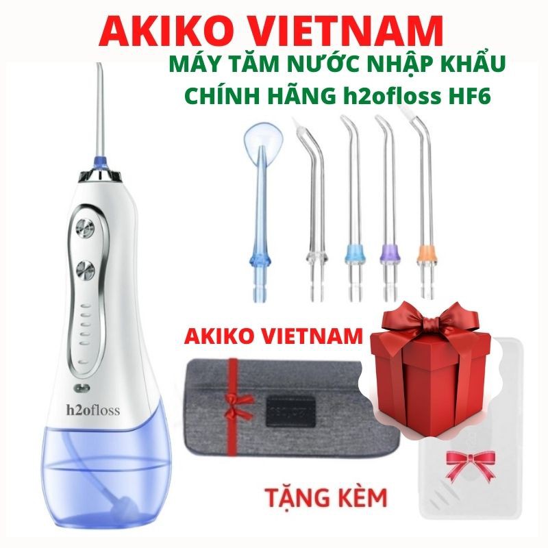 Máy tăm nước ❤ FREESHIP ❤ Tăm nước cầm tay h2ofloss HF-6 hộp ,tăm nước , Cam kết 1 đổi 1 trong 30 ngày