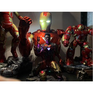(Hàng oder) Mô hình Iron Man Mk85 Damage tỉ lệ 1/6 Có LED cao cấp 24cm