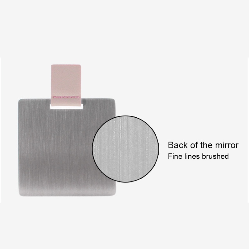 1 Gương Trang Điểm Mini Hình Chữ Nhật Bằng Thép Không Gỉ Siêu Mỏng