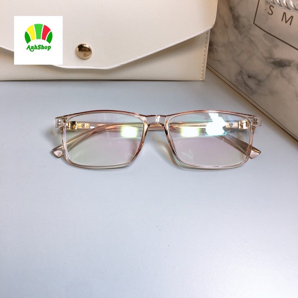Gọng kính vuông nhựa dẻo 214 Anh Shop nhiều màu sắc nhận cắt độ theo yêu cầu | BigBuy360 - bigbuy360.vn