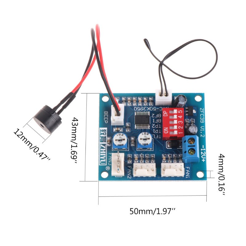 Mô Đun Cảm Biến Điều Khiển Tốc Độ Quạt 12v