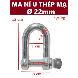 Ma ní chữ U [ Ø 22mm ]