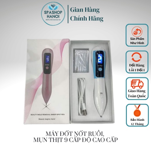 Máy Đốt Nốt Ruồi, Mụn Thịt 9 Cấp Độ Cao Cấp ,Máy Đốt Nốt Ruồi Mini