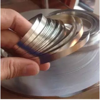 Kẽm Hàn Cell Pin Đơn mạ niken loại xịn dày 0.2X8mm (1 Mét), Dùng cho pin máy khoan, Xe Điện