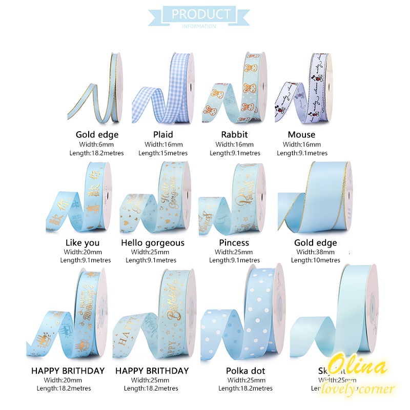 Cuộn Dây Ruy Băng Chất Lượng Cao Dùng Trang Trí Bó Hoa