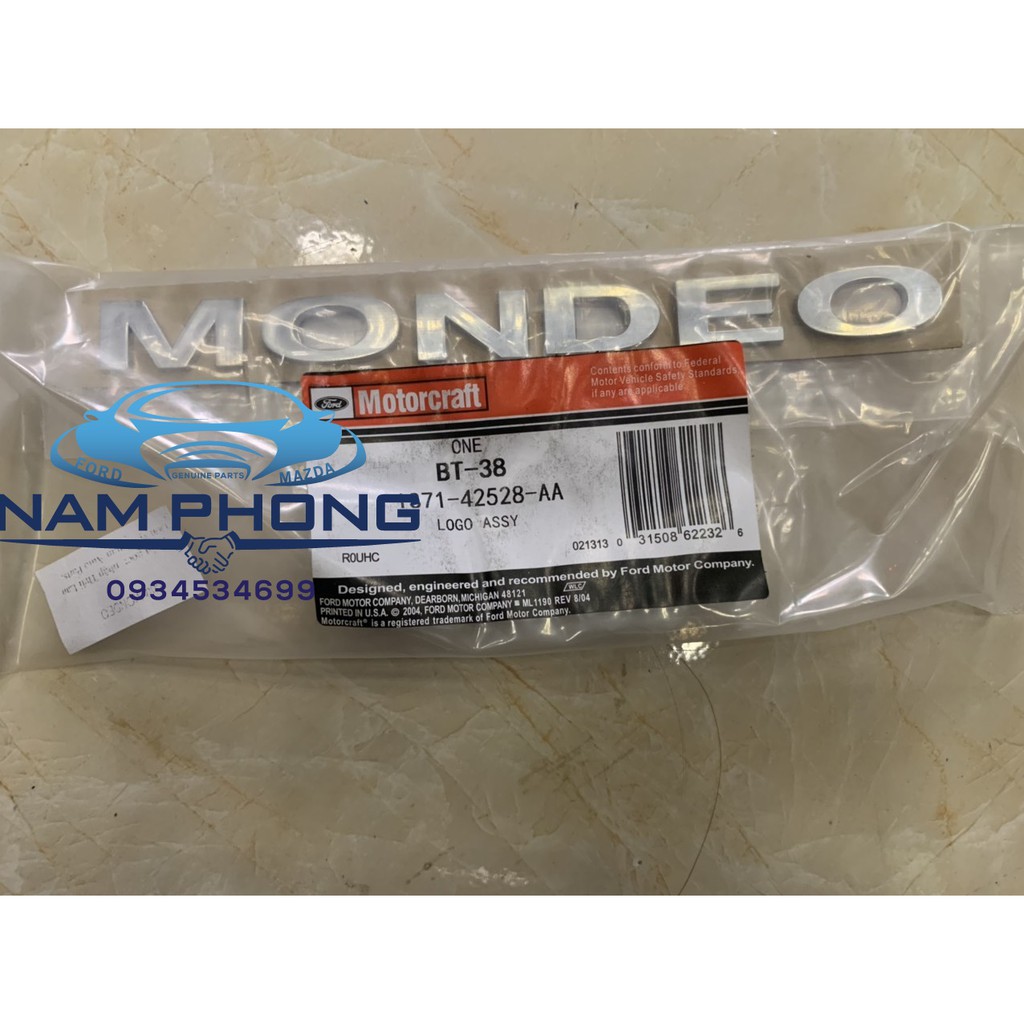 Chữ MONDEO cho Mondeo 05 - 1S7142528AA