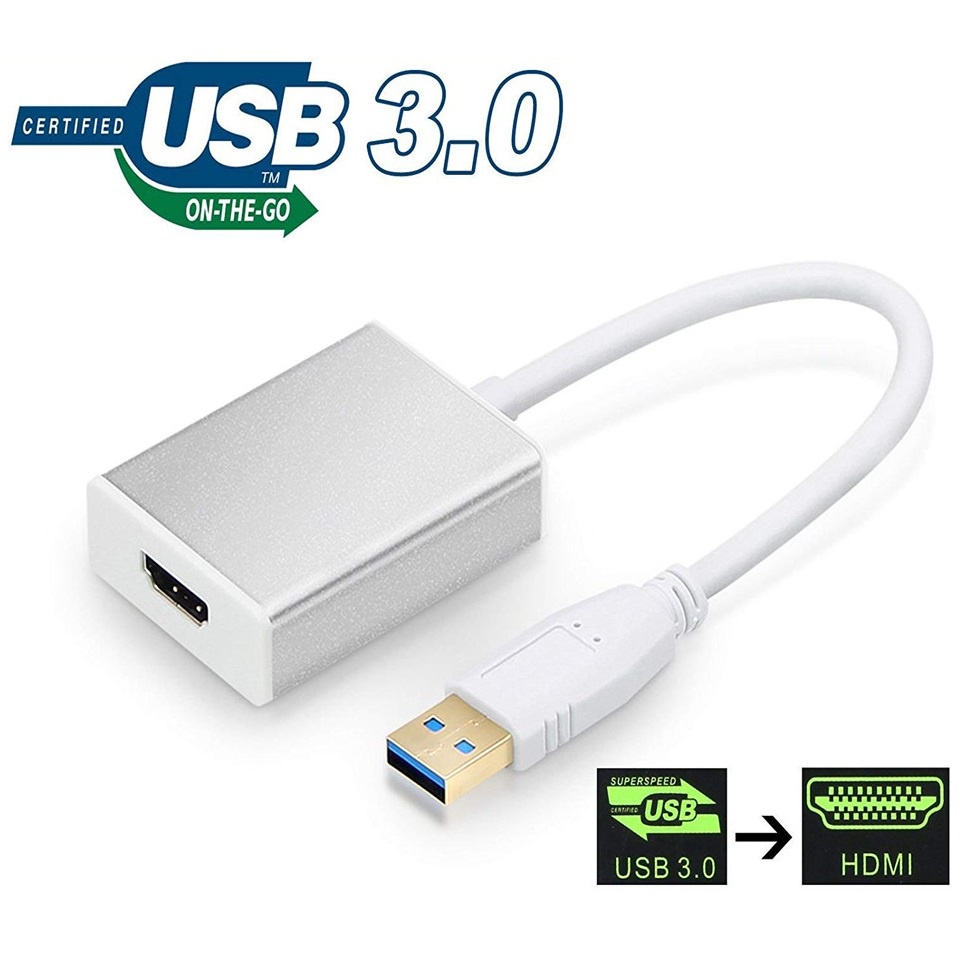 Cáp chuyển tín hiệu Usb 3.0 sang HDMI Full HD 1080P