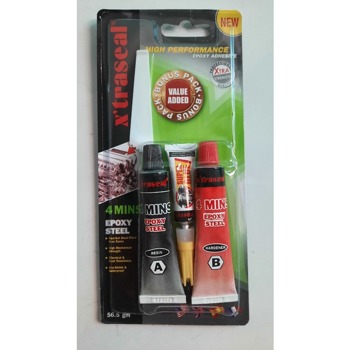Keo Dán AB, Keo Epoxy Dán Nhựa Cứng Gỗ Đá Kim Loại, Dán Dính Cứng - XTRASEAL