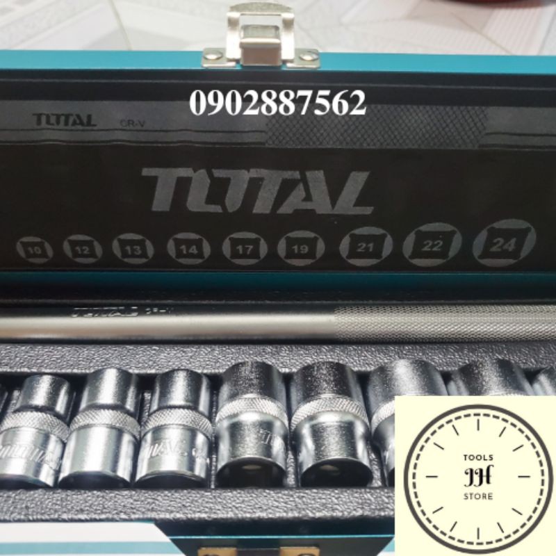 bộ tuýp 10 chi tiết total cần cong 1/2 THTL121101